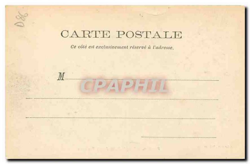 Old Postcard Poitiers Temple Saint John