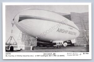 K2/ Bedfordshire England Postcard c1981 Skyship Blimp Zeppelin RAF 292