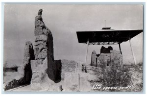 c1940's Casa Grande Ruins Coolidge Arizona AZ RPPC Photo Unposted Postcard