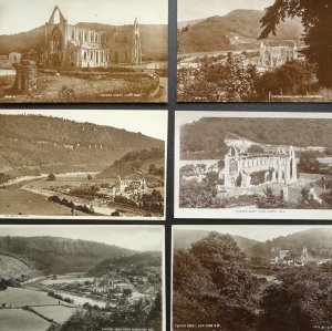 Monmouthshire 6 x TINTERN ABBEY Collection - Old RP Postcard