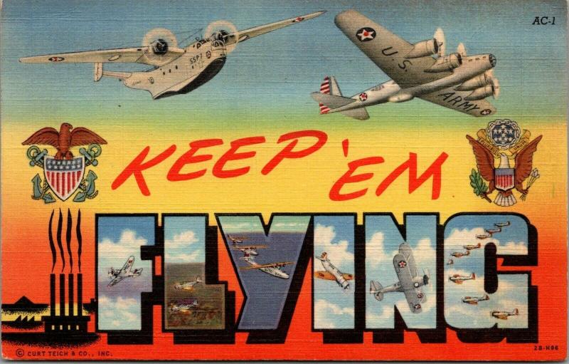 San Jose CA~People From All Over the World Work Here~Keep 'Em Flying~WWII 1942 