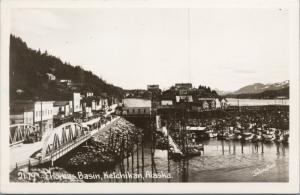 Thomas Basin Ketchikan Alaska AK Real Photo Postcard E46 UNUSED