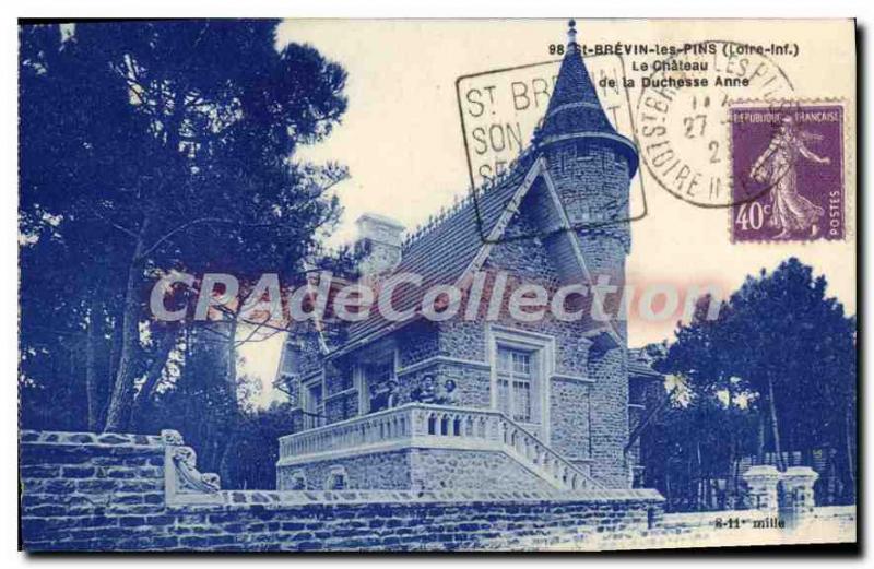 Postcard Old St Brevin les Pins The Chateau de la Duchesse Anne