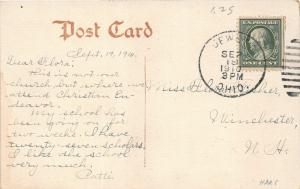 F11/ Jewett Ohio Postcard Harrison County 1910 Presbyterian Church