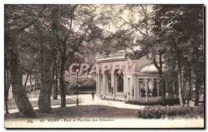 Old Postcard Vichy Park and Pavilion Celestins