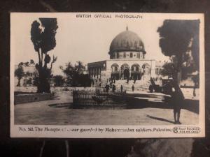 Mint Palestine RPPC Postcard The Mosque Guarded By Mohammedan Soldiers