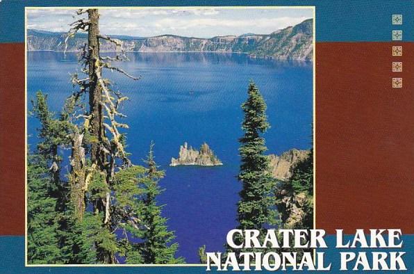 The Phantom Ship In The Breathtaking Blue Water Of Crater Lake National ParkO...