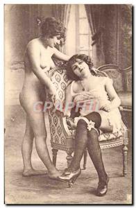 Old Postcard naked women erotic