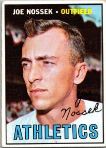 1967 Topps Baseball Card Joe Nossek Oakland Athletics sk2298