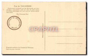 Old Postcard Fort Tavannes Army