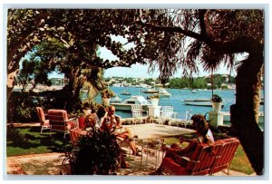 1975 Waterloo House Harbour Motorboat Hamilton Bermuda Vintage Posted Postcard