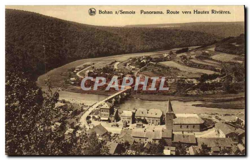 Postcard Modern Semois Bohan Panorama Road to High Rivieres