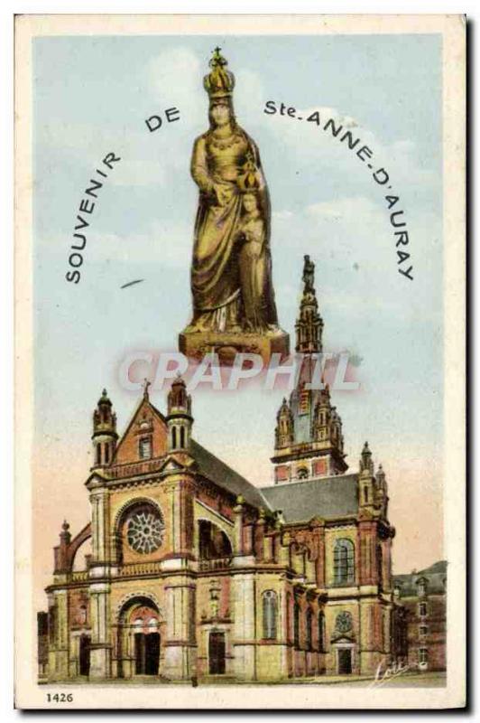 Old Postcard Souvenir De Ste Anne D & # 39Auray