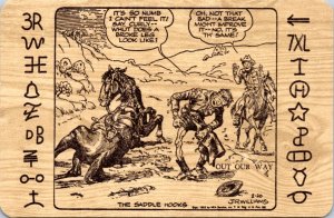 Postcard Rodeo Comic J.R. Williams Out Our Way - The Saddle Hooks