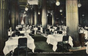 San Francisco California CA Hotel St Francis Caf c1910 Vintage Postcard 