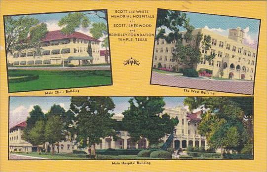 Texas Temple Scott and White Memorial Hospitals Multi View 1953