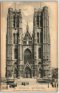 M-26904 The Cathedral of St Michael and St Gudula Brussels Belgium