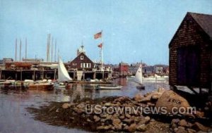 Rockport Yacht Club - Massachusetts MA Postcard