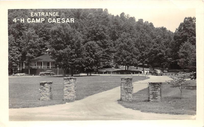 Webster City West Virginia~4=H Camp Caesar Entrance~Women's Club Conv~1948 RPPC