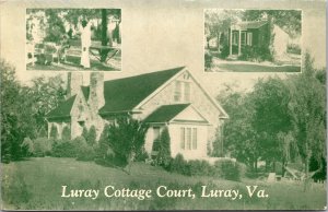 Postcard Luray Cottage Court in Luray, Virginia~136752