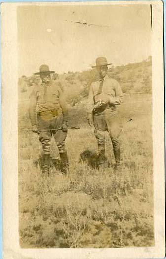 Two Men in a Field   *RPPC