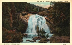 Colorado Springs Colorado Helen Hunt Falls North Cheyenne Canon Vintage Postcard