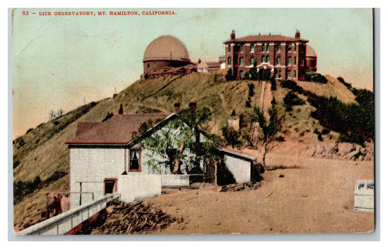 Lick Observatory Mt. Hamilton California Vintage Standard View Postcard 