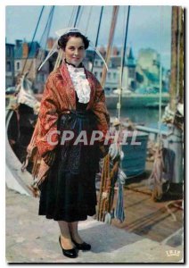 Postcard Modern Britain Costume Paimpol Folklore