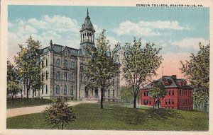 Postcard Geneva College Beaver Falls PA