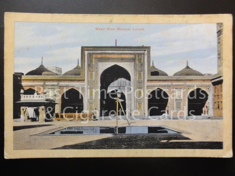 Pakistan: Wazir Khan Mosque, Lahore, Old Postcard