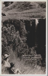 South Africa Sterkspruit Falls Vicinity Champagne Castle Hotel Vintage RPPC C092