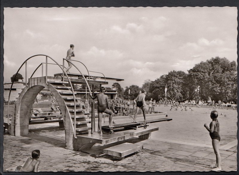 Germany Postcard - Eltville Am Rhein - Stadt Schwimmbad    LC5266