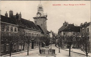 CPA BEAUNE - Place Monge et le Beffroi (121534)