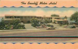 Laguna Beach California Seacliff Motor Hotel 101 Coast Highway Postcard 1064