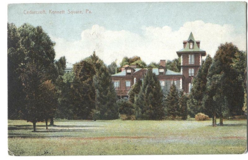 Postcard Cedarcroft Kennett Square PA