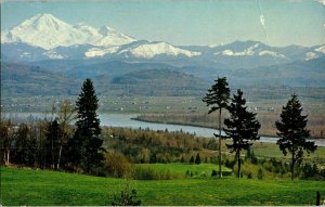 Fraser Valley Panorama British Columbia Canada Postcard Pacific Ocean Mt Baker 