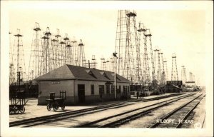 Kilgore Texas TX RR Train Station Depot Real Photo Postcard