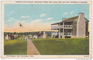 Jefferson Davis House, Other Buildings of Stockade, Fort Gibson, Near MUSKO...