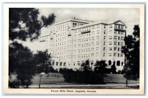 c1930's Forest Hills Hotel Building Augusta Georgia GA Unposted Vintage Postcard