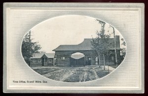 h2562 - GRAND MERE Quebec Postcard 1910s Time Office by Leduc