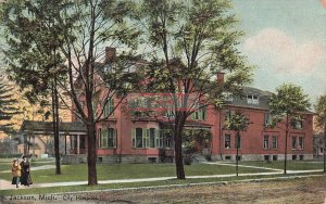 MI, Jackson, Michigan, City Hospital, Exterior View, Hugh C Leighton