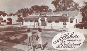 Tampa FL Hillsboro Drive-In Restaurant 5605 Nebraska Avenue Postcard