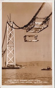 A Section Of Roadbed San Francisco Bay Bridge California RPPC C178