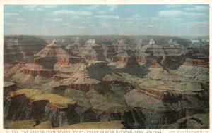 The Grand Canyon National Park Yavapai Point Arizona Vintage Postcard