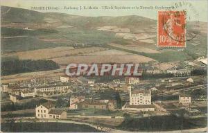 Old Postcard Tarare (Rhone) J B Martin Faubourg The Superior School and New F...