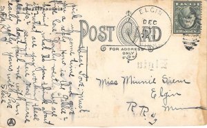 Wabasha County, MN ELGIN, MINNESOTA Greetings 1913 Antique Postcard