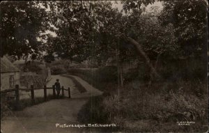 Betchworth Surrey Village Path 1900 -1920s Real Photo Vintage Postcard