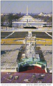 Washington Monument With Inauguration Day Bleachers and Podium 1985