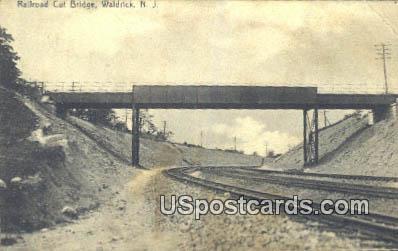 Railroad Cut Bridge Waldrick NJ 1909