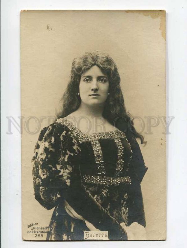 286558 Eliza BALETTA French DANCER Theatre Ballet PHOTO Old